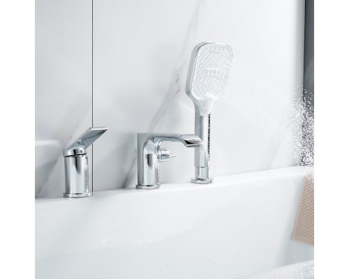 Смеситель на борт ванны Shevanik S4112, хром