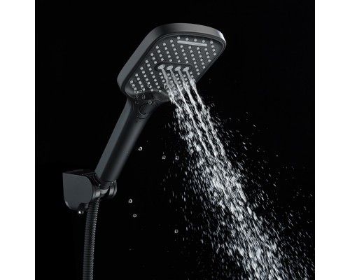 Смеситель на борт ванны Shevanik S4112H, черный
