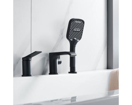 Смеситель на борт ванны Shevanik S4112H, черный