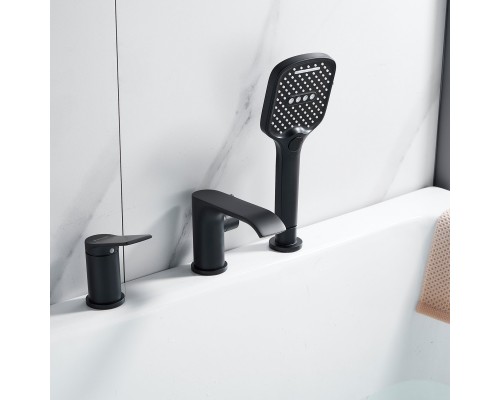 Смеситель на борт ванны Shevanik S4112H, черный
