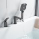 Смеситель на борт ванны Shevanik S4112T, оружейная сталь