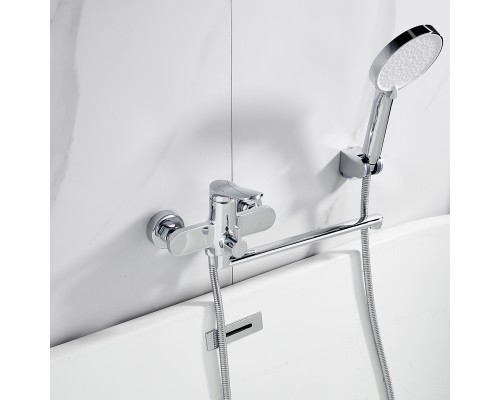 Смеситель для ванны Shevanik S4322, хром