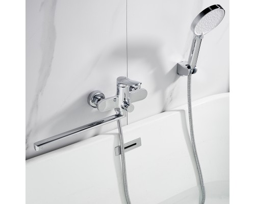 Смеситель для ванны Shevanik S4322, хром