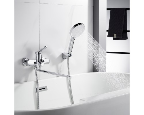 Смеситель для ванны Shevanik S4322, хром