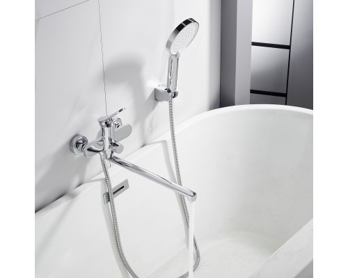 Смеситель для ванны Shevanik S4322, хром