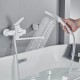 Смеситель для ванны Shevanik S4322C, белый