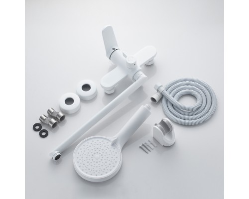 Смеситель для ванны Shevanik S4322C, белый