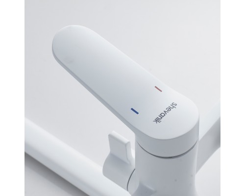 Смеситель для ванны Shevanik S4322C, белый
