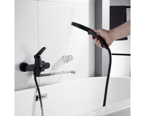 Смеситель для ванны Shevanik S4322H, черный