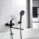 Смеситель для ванны Shevanik S4322H, черный