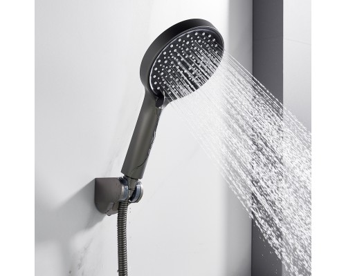 Смеситель для ванны Shevanik S4322T, оружейная сталь