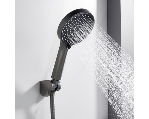 Смеситель для ванны Shevanik S4322T, оружейная сталь