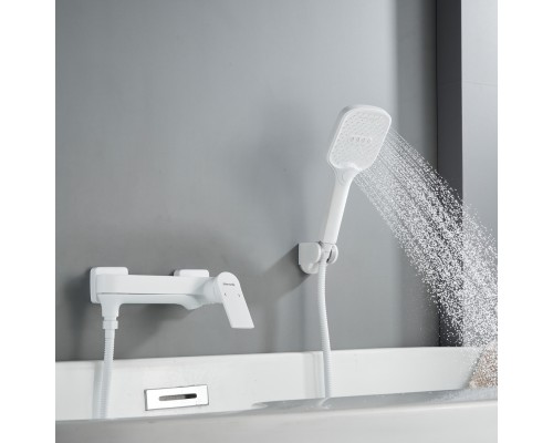 Смеситель для ванны Shevanik S4102C, белый
