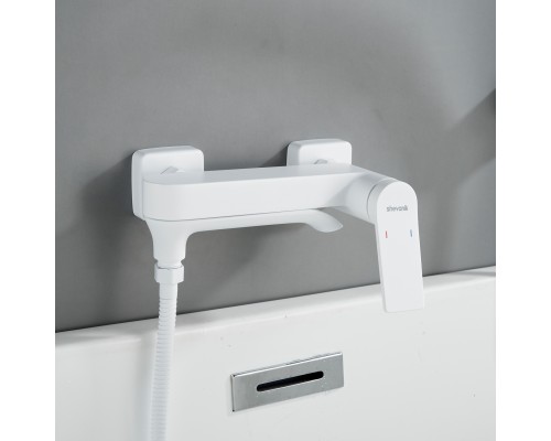 Смеситель для ванны Shevanik S4102C, белый
