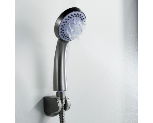 Смеситель для ванны Shevanik S5022T, оружейная сталь