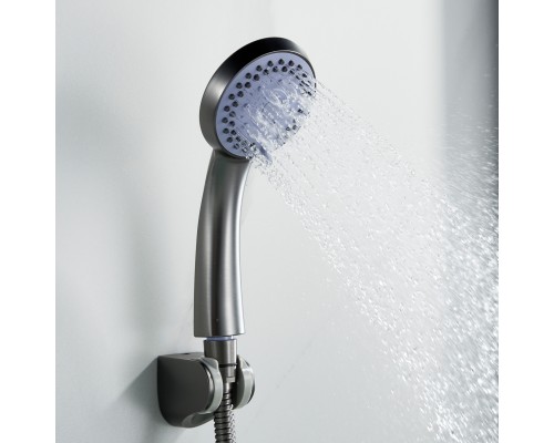 Смеситель для ванны Shevanik S5022T, оружейная сталь