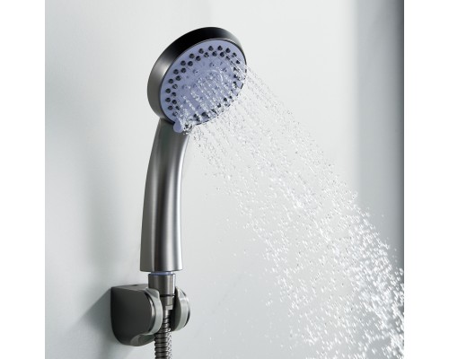 Смеситель для ванны Shevanik S5022T, оружейная сталь