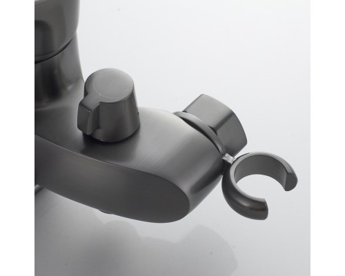 Смеситель для ванны Shevanik S5072T, оружейная сталь
