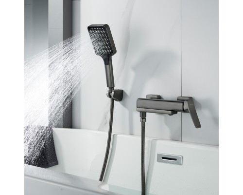 Смеситель для ванны Shevanik S9952T, оружейная сталь
