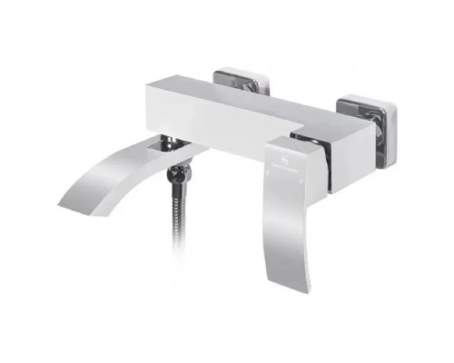 Смеситель для ванны Grocenberg GB8007WC, белый, хром