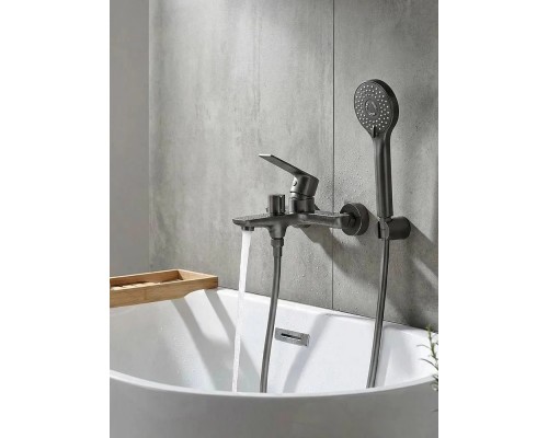Смеситель для ванны Maretti Ритта-ГМ RIGM22RF505, оружейная сталь