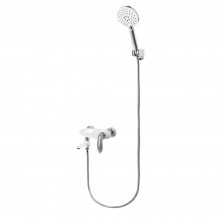Смеситель для ванны Grocenberg GB8001WC, белый/хром