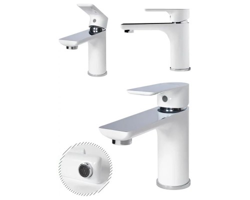 Набор для ванны 3 в 1 Grocenberg GB1009WC, белый/хром