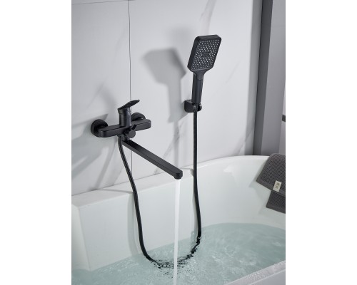 Смеситель для ванны Shevanik S4522H, черный
