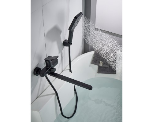 Смеситель для ванны Shevanik S4522H, черный