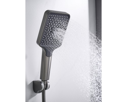 Смеситель для ванны Shevanik S4522T, оружейная сталь