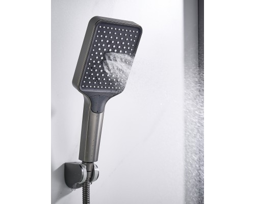 Смеситель для ванны Shevanik S4522T, оружейная сталь
