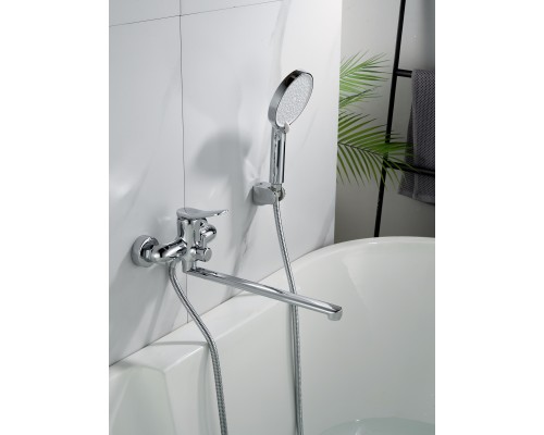Смеситель для ванны Shevanik S4722, хром
