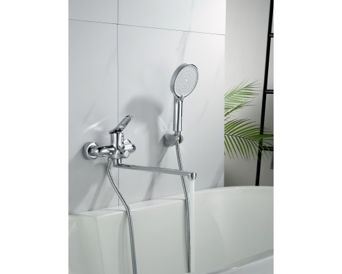 Смеситель для ванны Shevanik S4722, хром