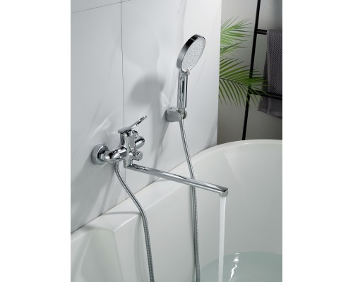 Смеситель для ванны Shevanik S4722, хром