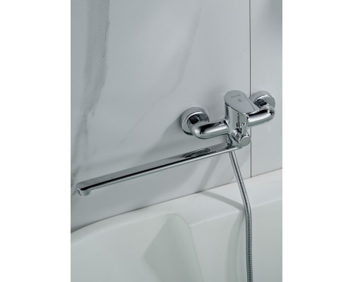 Смеситель для ванны Shevanik S4722, хром