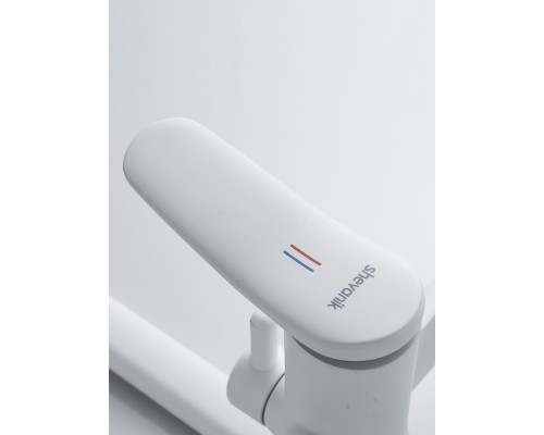 Смеситель для ванны Shevanik S4722C, белый