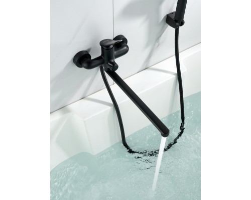 Смеситель для ванны Shevanik S4722H, черный