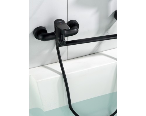 Смеситель для ванны Shevanik S4722H, черный