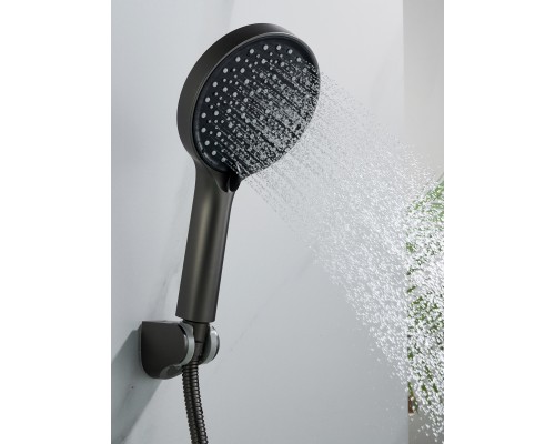 Смеситель для ванны Shevanik S4722T, оружейная сталь
