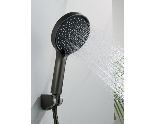 Смеситель для ванны Shevanik S4722T, оружейная сталь