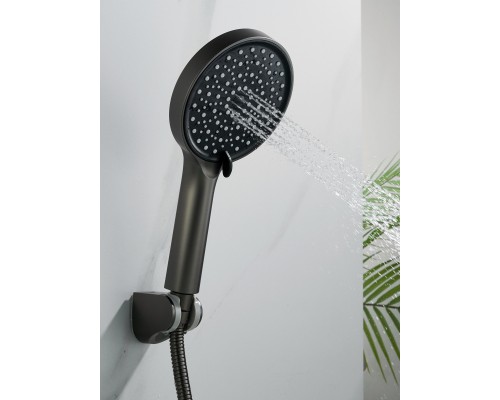 Смеситель для ванны Shevanik S4722T, оружейная сталь