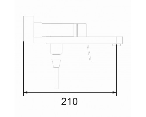 Смеситель для ванны Shevanik S4552C, белый