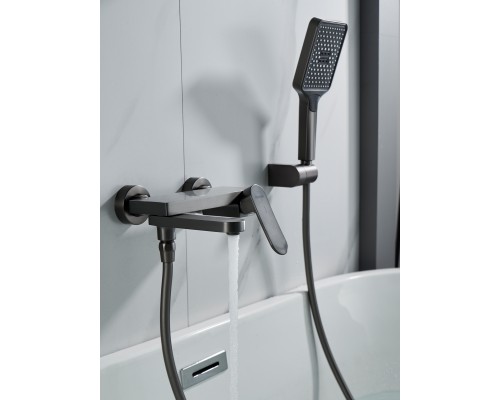 Смеситель для ванны Shevanik S4552T, оружейная сталь