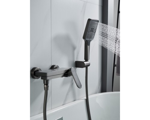 Смеситель для ванны Shevanik S4552T, оружейная сталь