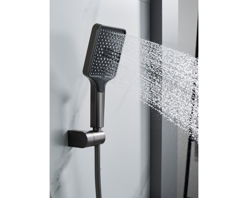 Смеситель для ванны Shevanik S4552T, оружейная сталь