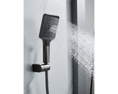 Смеситель для ванны Shevanik S4552T, оружейная сталь