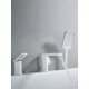 Смеситель на борт ванны Shevanik S4812C, белый