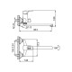 Смеситель для ванны FRAP F2228, хром