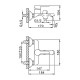 Смеситель для ванны FRAP F3241, белый