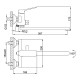 Смеситель для ванны FRAP F2261, хром